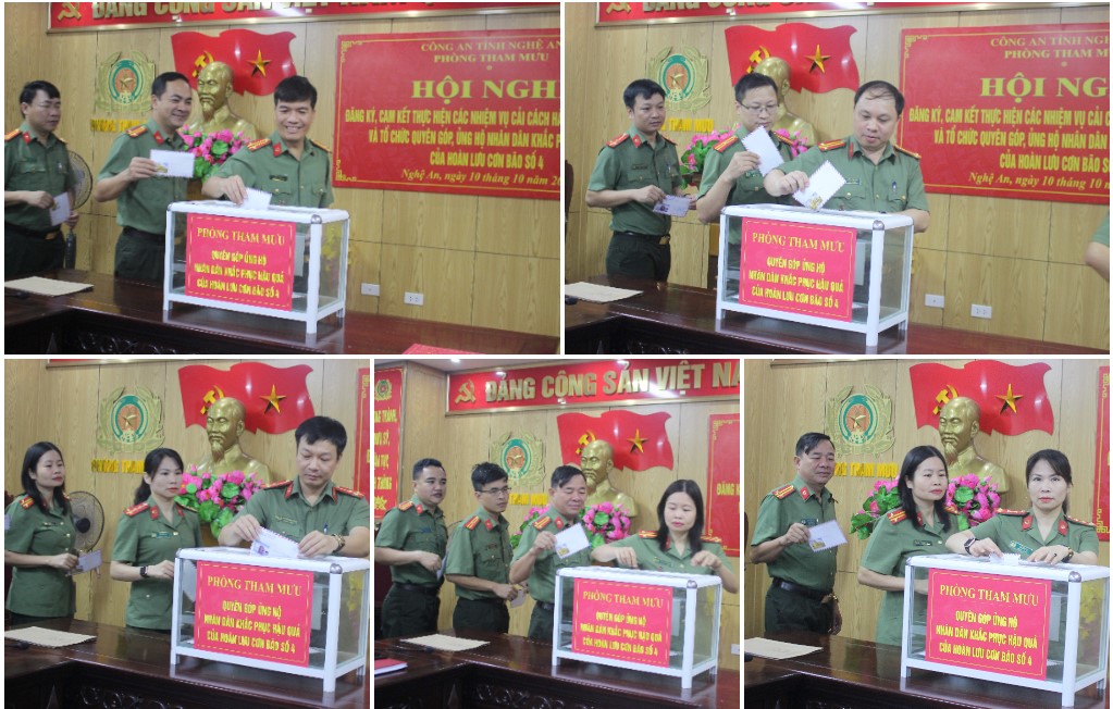 Quyên góp, ủng hộ Nhân dân khắc phục hậu quả của hoàn lưu cơn bão số 4