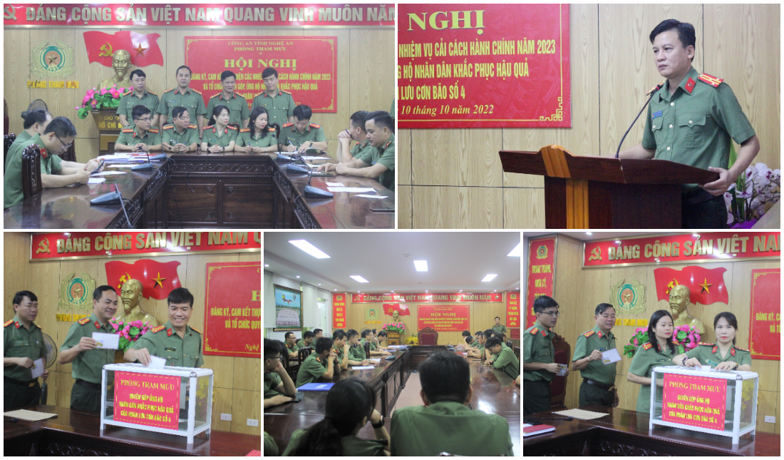 Ký cam kết thực hiện nhiệm vụ cải cách hành chính năm 2023