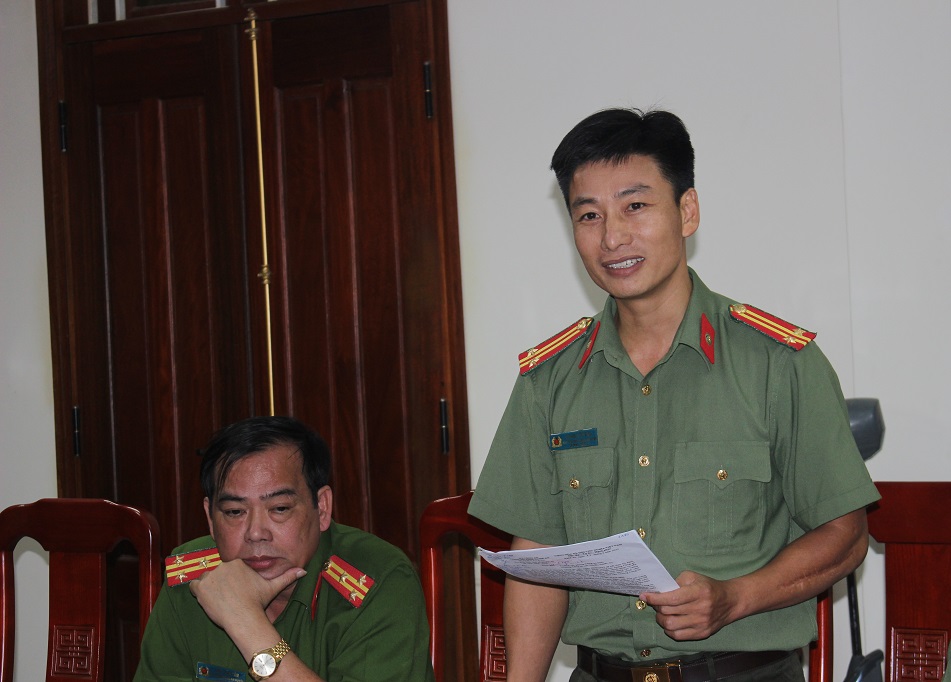 Nhiều ý kiến trao đổi về công tác xây dựng mô hình Bộ phận một cửa Công an cấp huyện kiểu mẫu