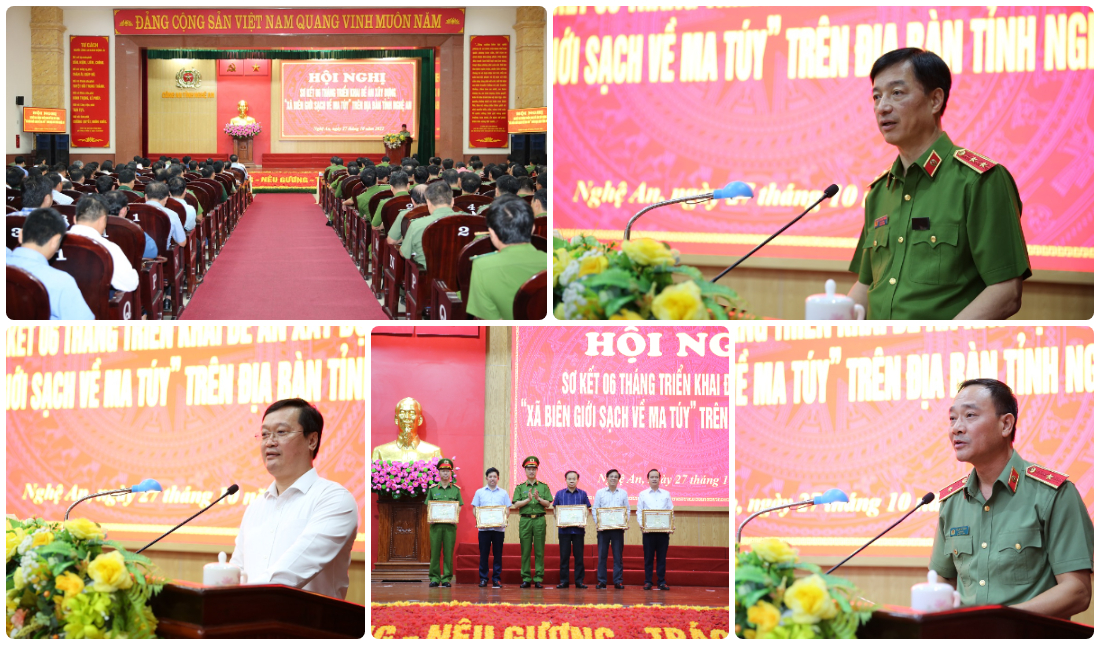 Công an tỉnh Nghệ An hoàn thành vượt chỉ tiêu Đề án xây dựng 'Xã biên giới sạch về ma túy'