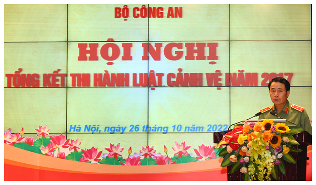 Hội nghị tổng kết thi hành Luật Cảnh vệ năm 2017 trong Công an nhân dân