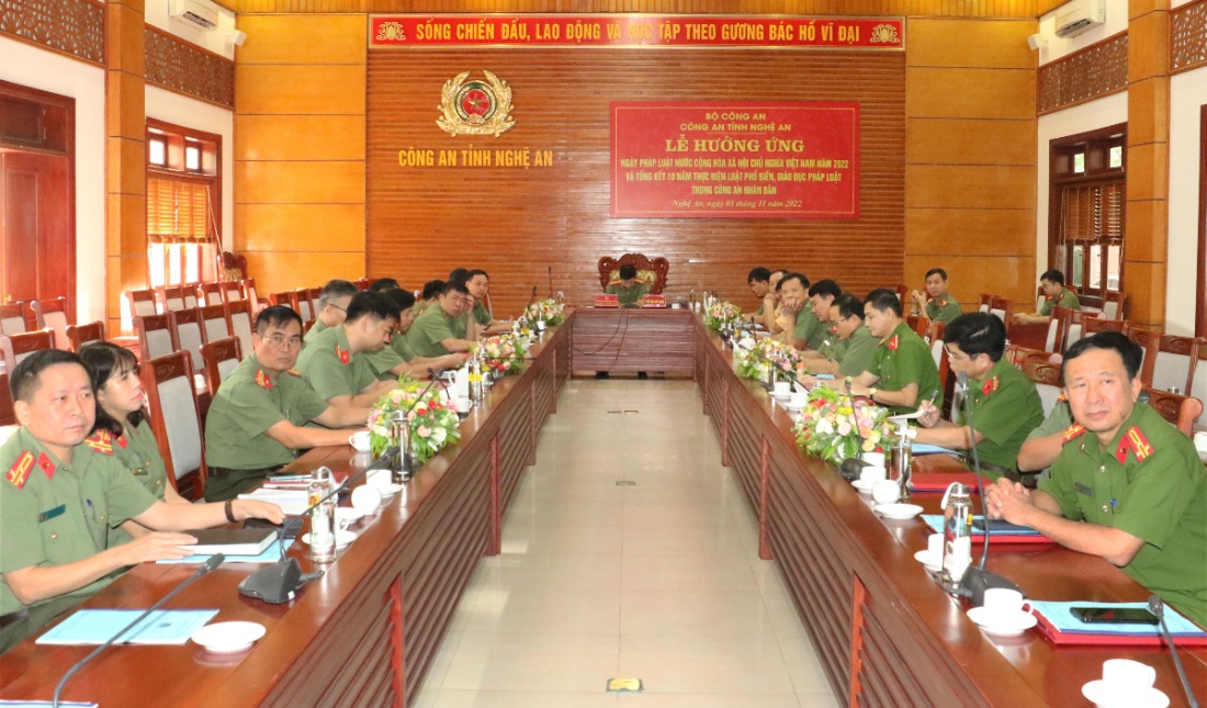Bộ Công an tổ chức Lễ hưởng ứng Ngày Pháp luật Việt Nam