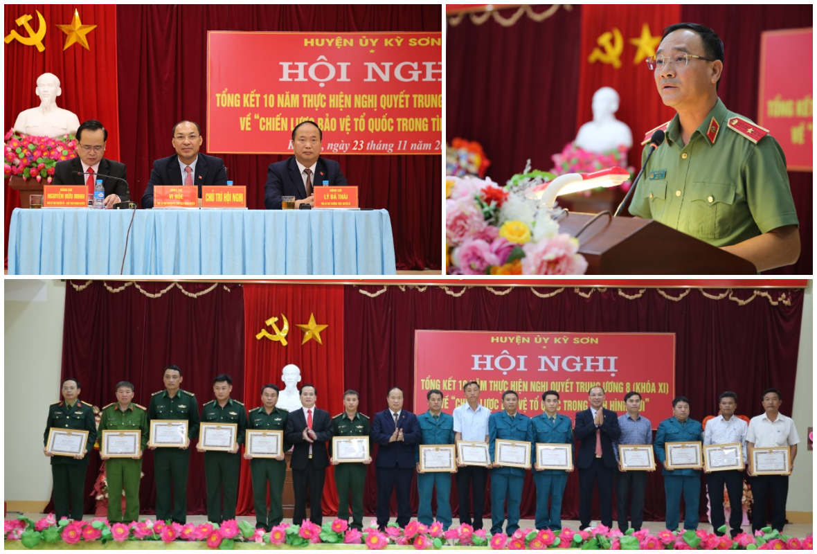 Huyện Kỳ Sơn: Tổng kết 10 năm thực hiện Nghị quyết Trung ương 8 khóa XI về Chiến lược bảo vệ Tổ quốc trong tình hình mới