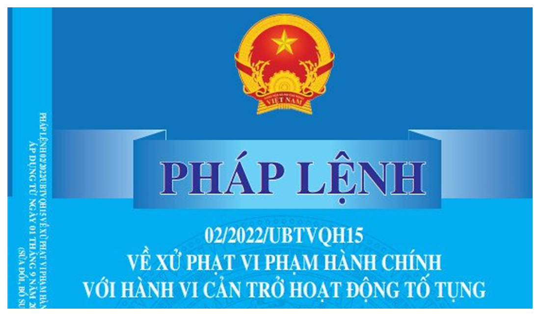 Pháp lệnh Xử phạt vi phạm hành chính đối với hành vi cản trở hoạt động tố tụng