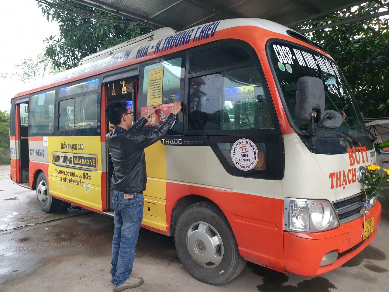 Các công ty vận tải hành khách trên địa bàn đồng thuận, nhất trí cao với hình thức tuyên truyền về Đề án 06 của Công an Nghệ An