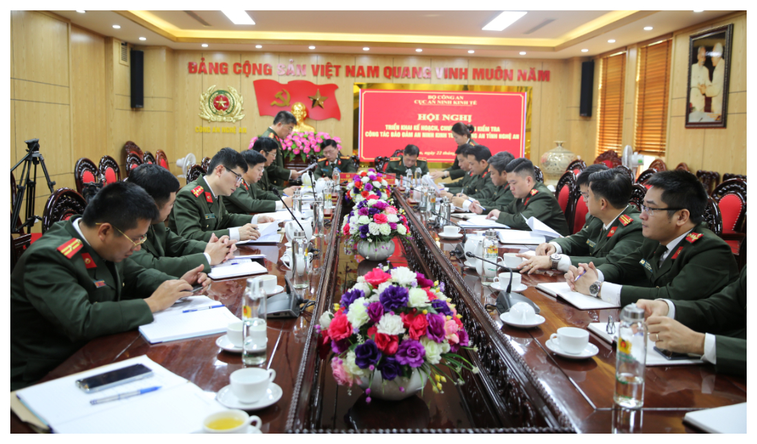 Cục An ninh kinh tế - Bộ Công an kiểm tra công tác tại Công an Nghệ An