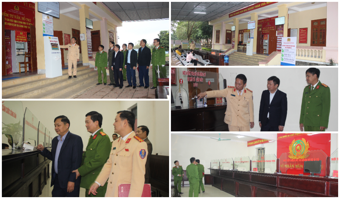 Công an huyện Nghĩa Đàn, Đô Lương ra mắt Bộ phận một cửa Công an cấp huyện kiểu mẫu