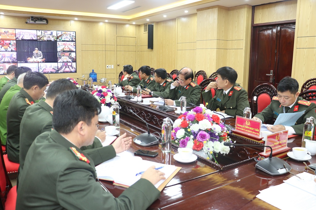 Hội nghị được tổ chức trực tuyến tới tất cả Công an các địa phương trong cả nước.