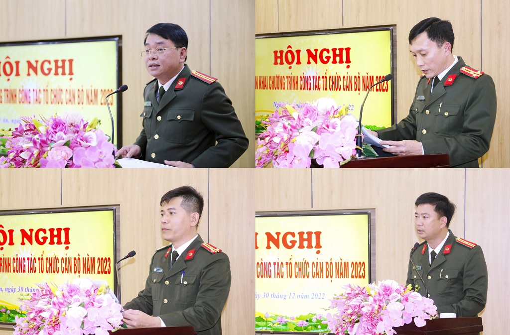 Các đồng chí Phó Trưởng phòng tham gia phát biểu tại Hội nghị