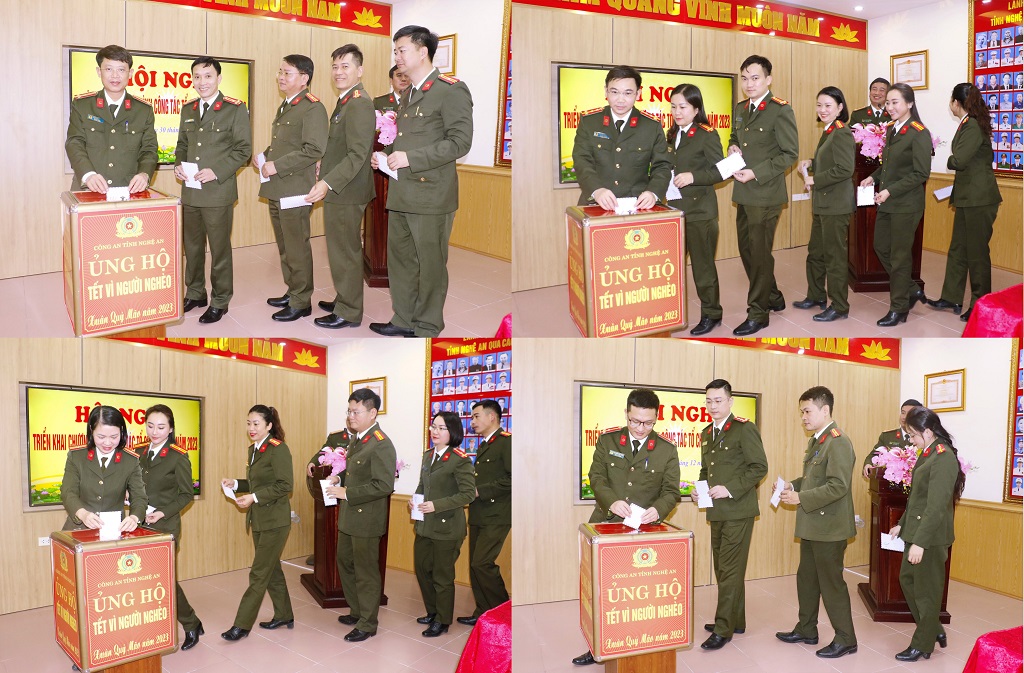 Trong khuôn khổ Hội nghị, tập thể Lãnh đạo và CBCS trong đơn vị đã cùng chung tay ủng hộ “Tết vì người nghèo” năm 2023
