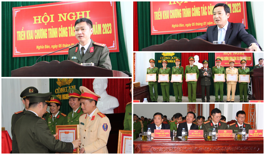 Công an huyện Nghĩa Đàn triển khai chương trình công tác năm 2023