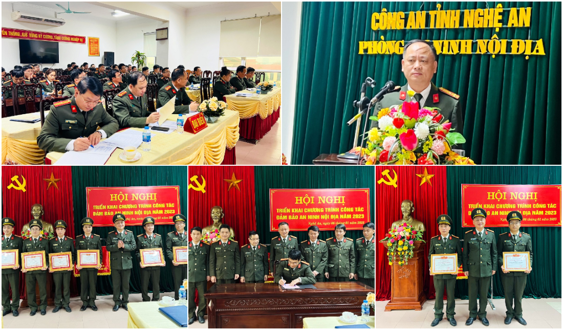 Phòng An ninh nội địa Công an tỉnh Nghệ An triển khai chương trình công tác năm 2023