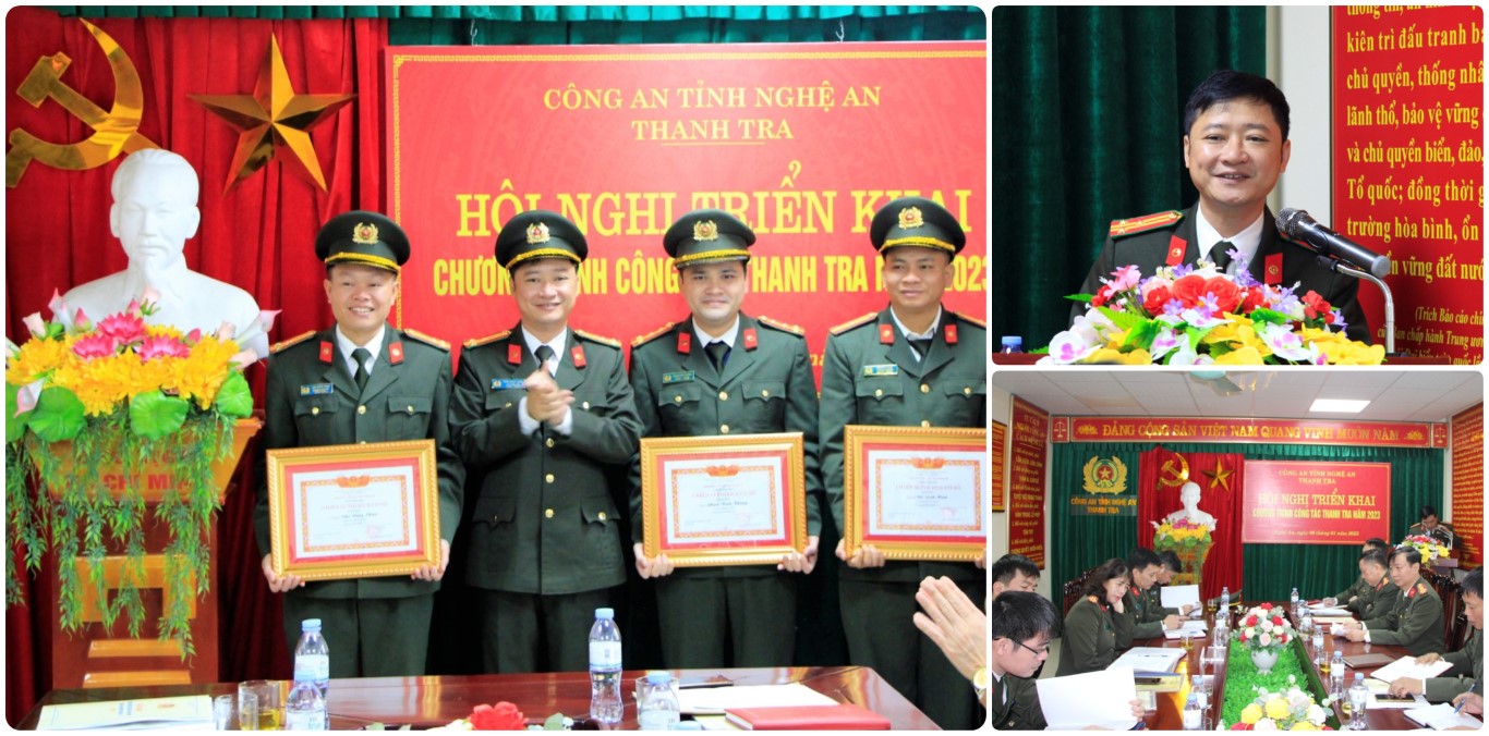 Phòng Thanh tra Công an tỉnh Nghệ An triển khai chương trình công tác năm 2023