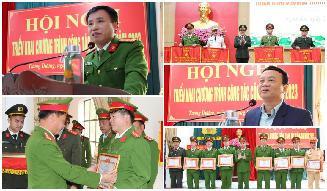 Công an huyện Tương Dương triển khai chương trình công tác năm 2023