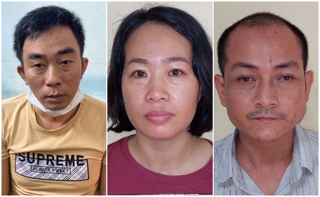 Các đối tượng Nguyễn Văn Tiến, Phan Thị Thu Hằng và Hồ Mạnh Hùng