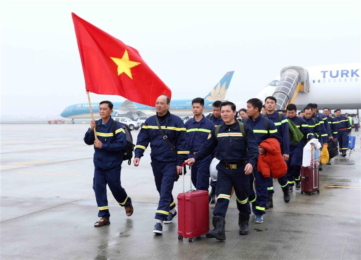 Đoàn công tác Bộ Công an tham gia cứu hộ, cứu nạn tại Thổ Nhĩ Kỳ đã hoàn thành xuất sắc nhiệm vụ