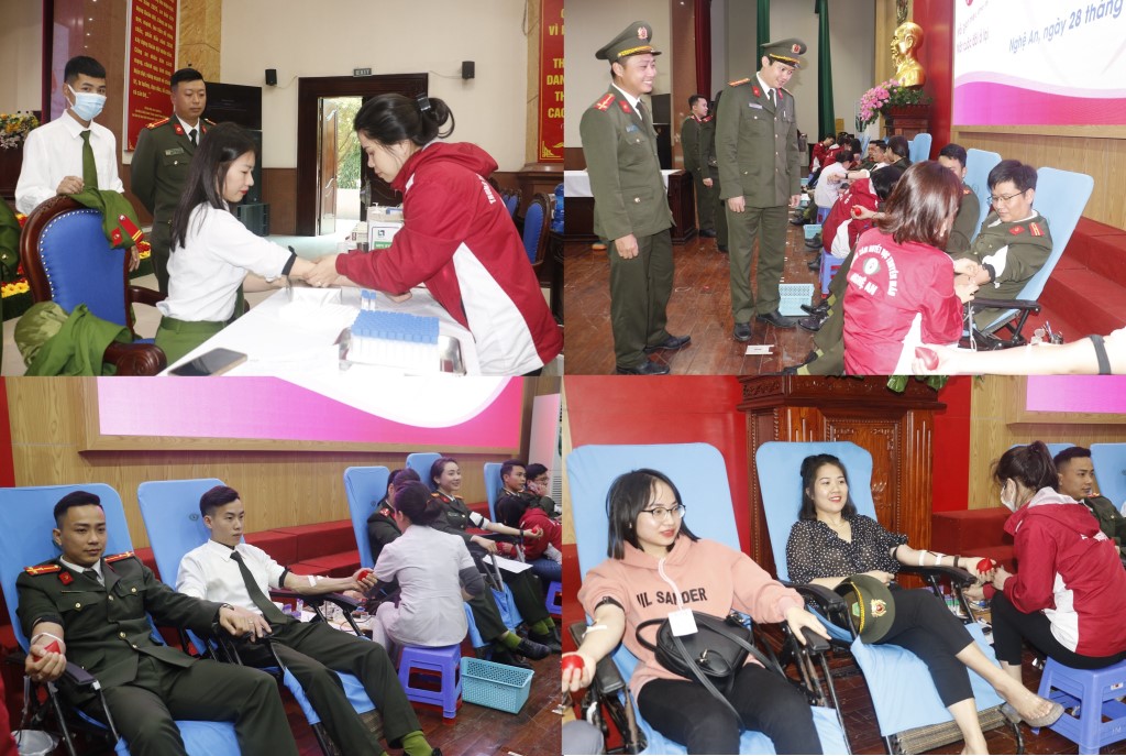 Ngay sau buổi lễ phát động, hơn 200 đoàn viên, thanh niên tham gia hiến máu nhân đạo