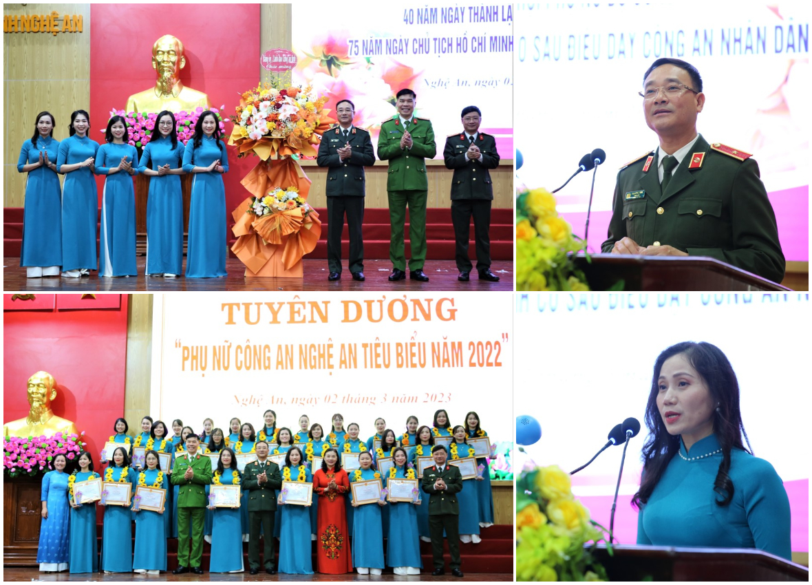 Gặp mặt và tuyên dương phụ nữ Công an Nghệ An tiêu biểu