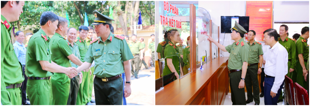 Đoàn đã thăm, kiểm tra công tác triển khai xây dựng “Công an phường điển hình, kiểu mẫu về ANTT và văn minh đô thị” tại phường Trường Thi, thành phố Vinh