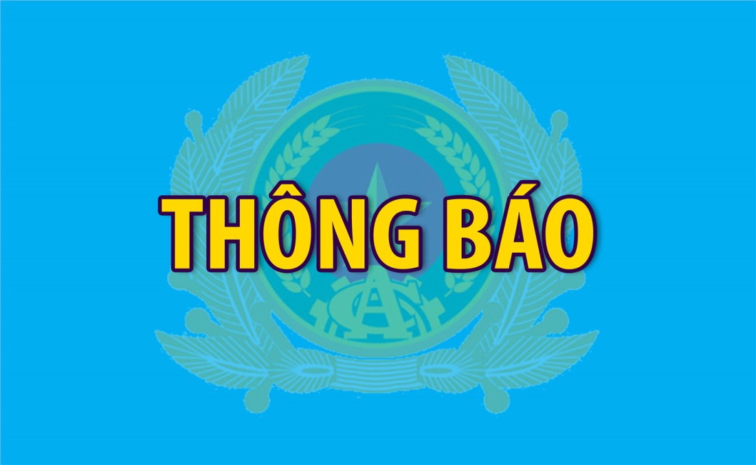 Phòng Cảnh sát Phòng cháy chữa cháy và cứu nạn cứu hộ thông báo