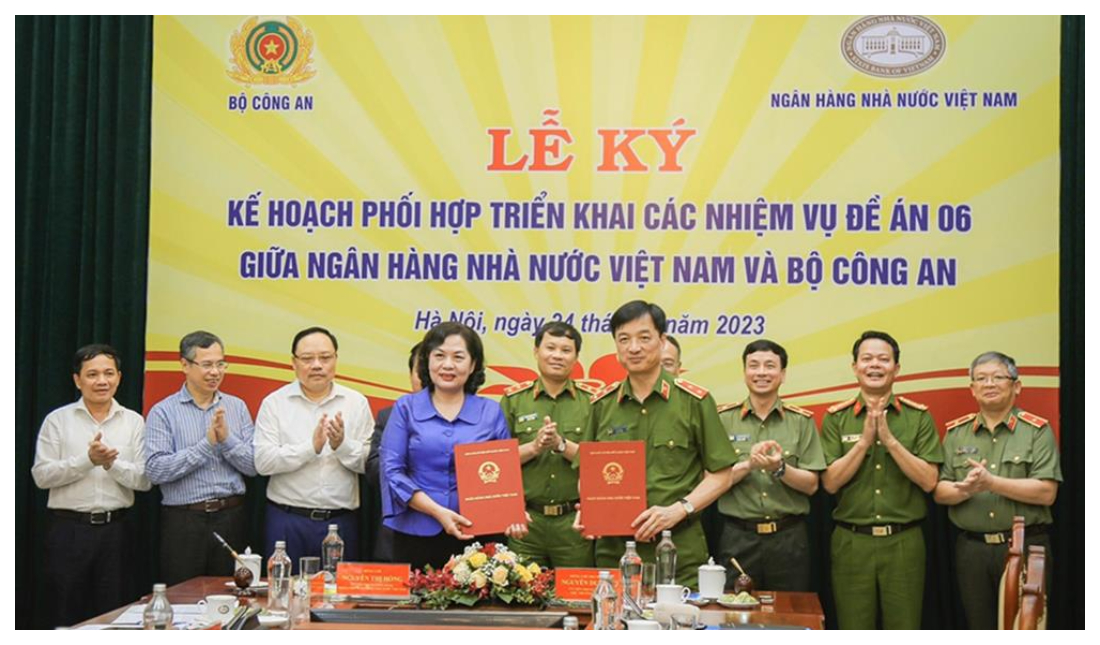 Bộ Công an và Ngân hàng Nhà nước ký kết Kế hoạch phối hợp triển khai thực hiện các nhiệm vụ tại Đề án 06