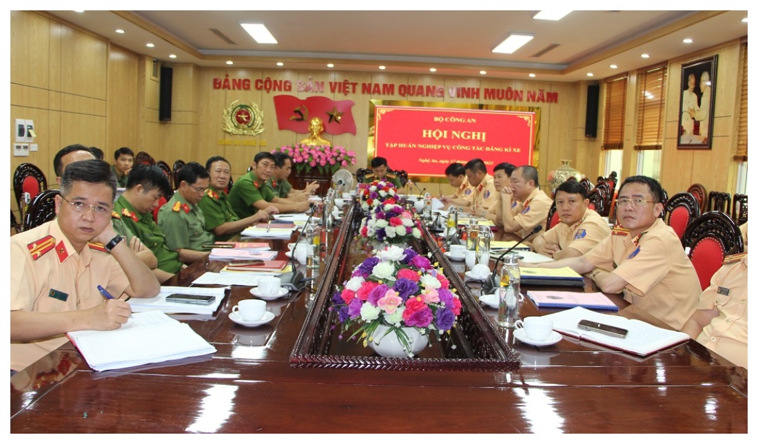 Bộ Công an tổ chức Hội nghị trực tuyến tập huấn nghiệp vụ công tác đăng ký xe