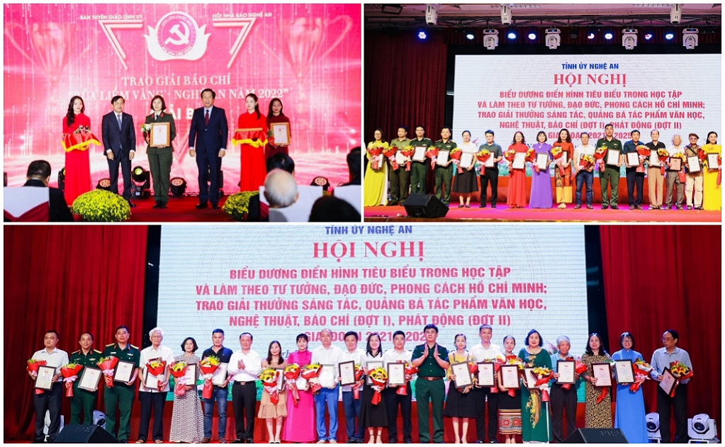 Các cán bộ, phóng viên làm công tác tuyên truyền trong Công an Nghệ An đạt nhiều giải cao tại các cuộc thi của Trung ương và địa phương