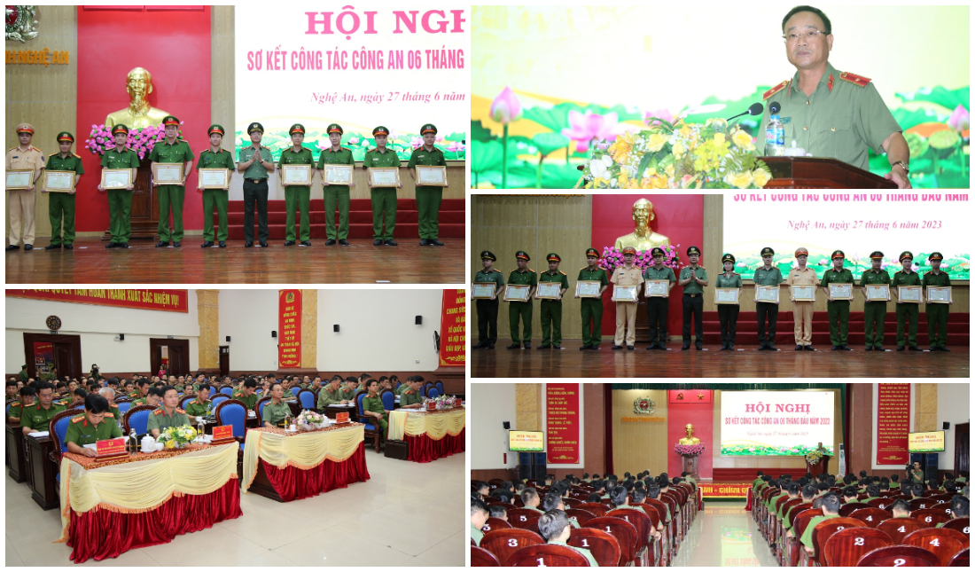 Công an tỉnh Nghệ An sơ kết công tác 06 tháng đầu năm 2023