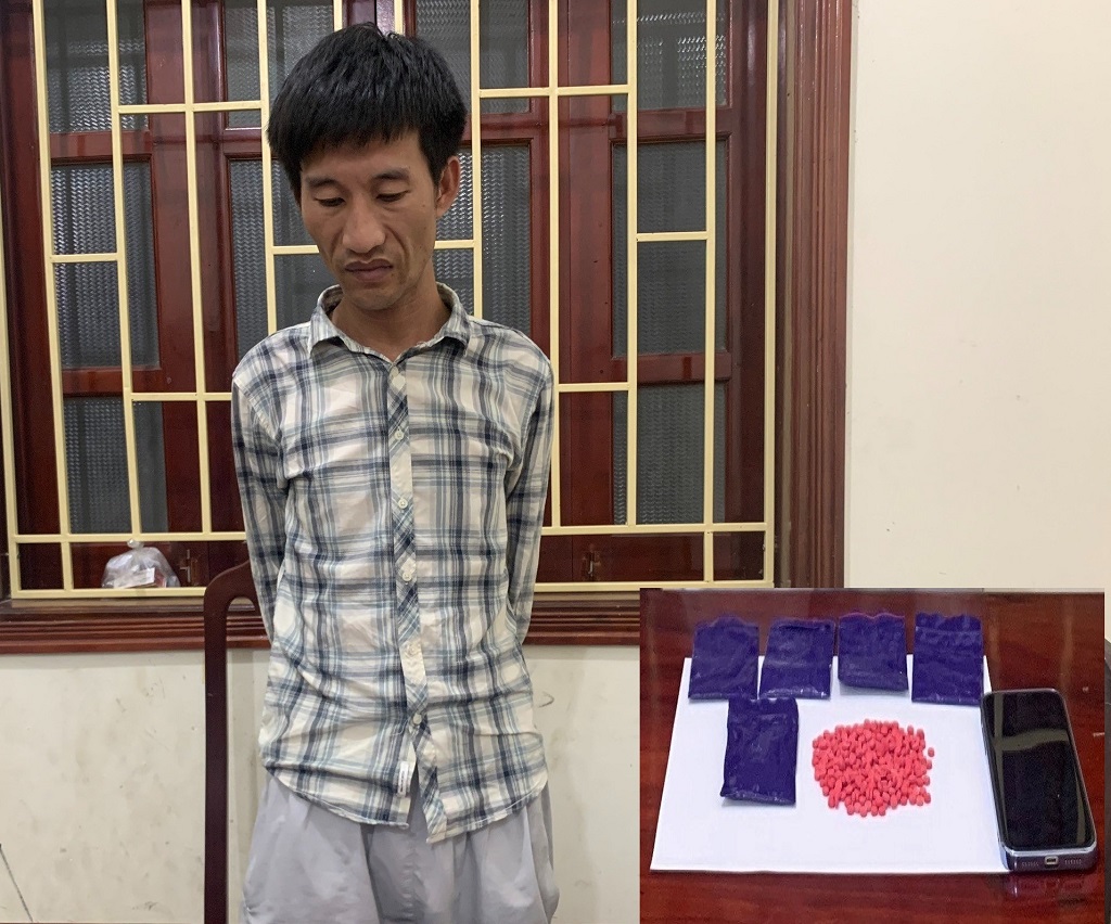 Đối tượng Hoàng Tuấn Anh và tang vật