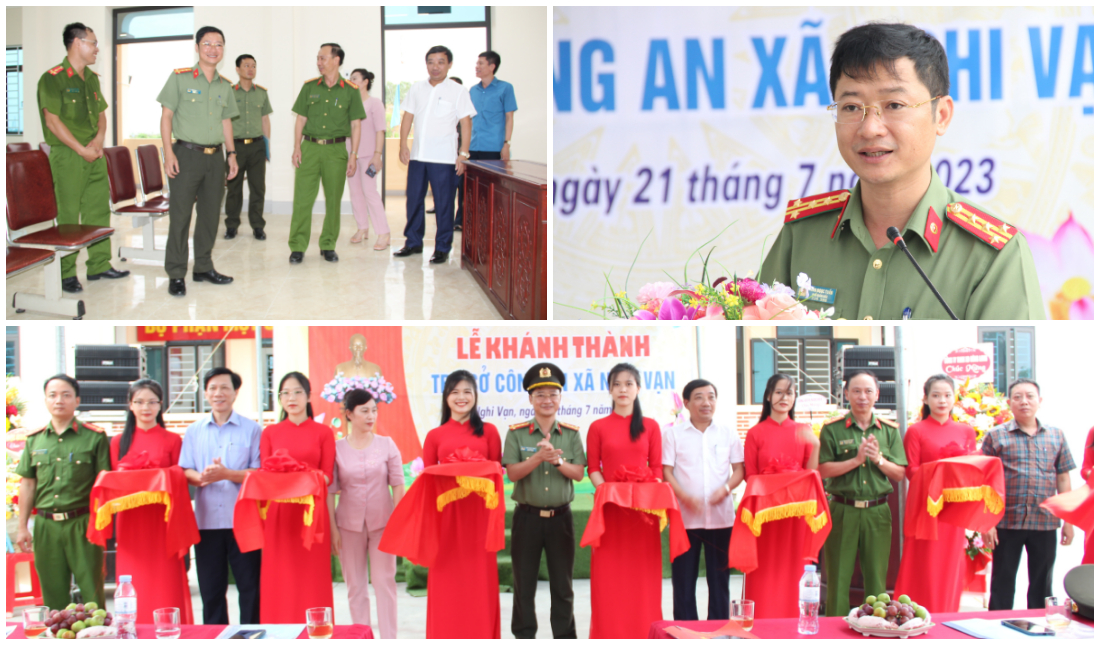 Khánh thành và bàn giao trụ sở làm việc Công an xã Nghi Vạn, huyện Nghi Lộc
