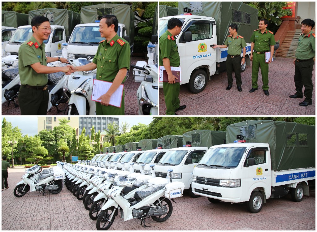 Bàn giao các phương tiện cho 16 phường