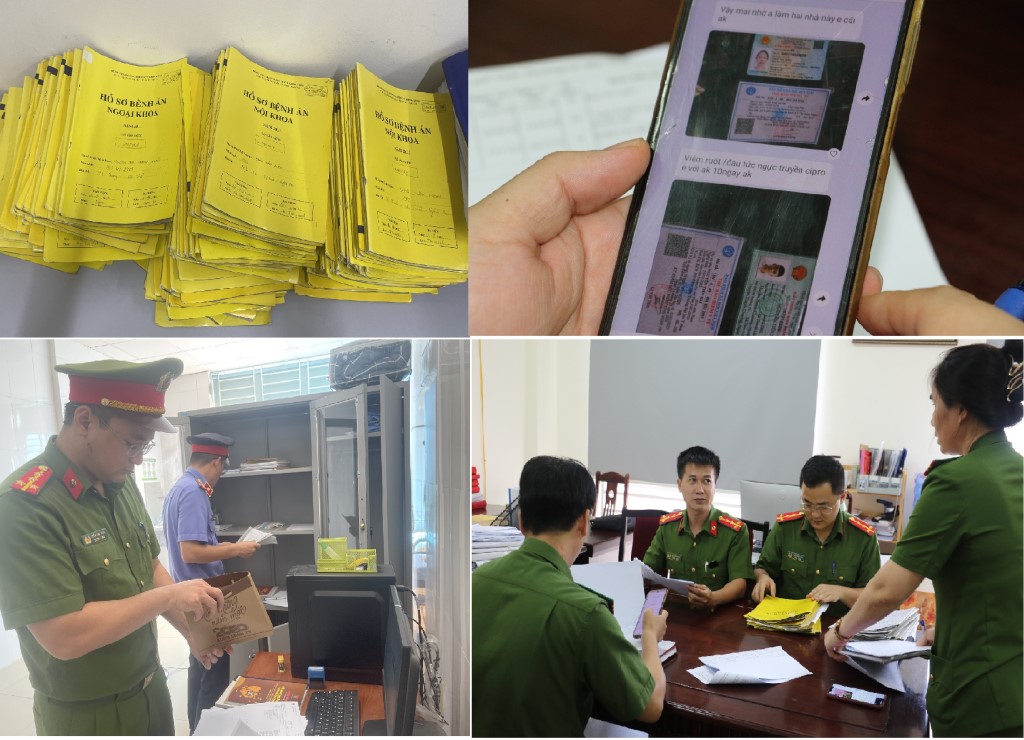 Cơ quan Cảnh sát điều tra làm rõ hàng trăm hồ sơ bệnh án làm khống để trục lợi các nguồn tiền bảo hiểm - ảnh: Minh Tâm