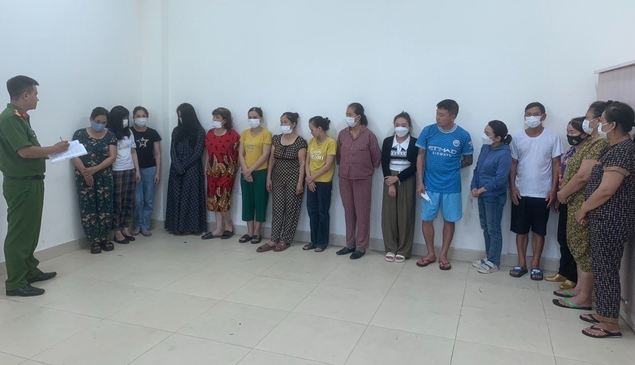 Các đối tượng trong đường dây đánh bạc bị bắt giữ