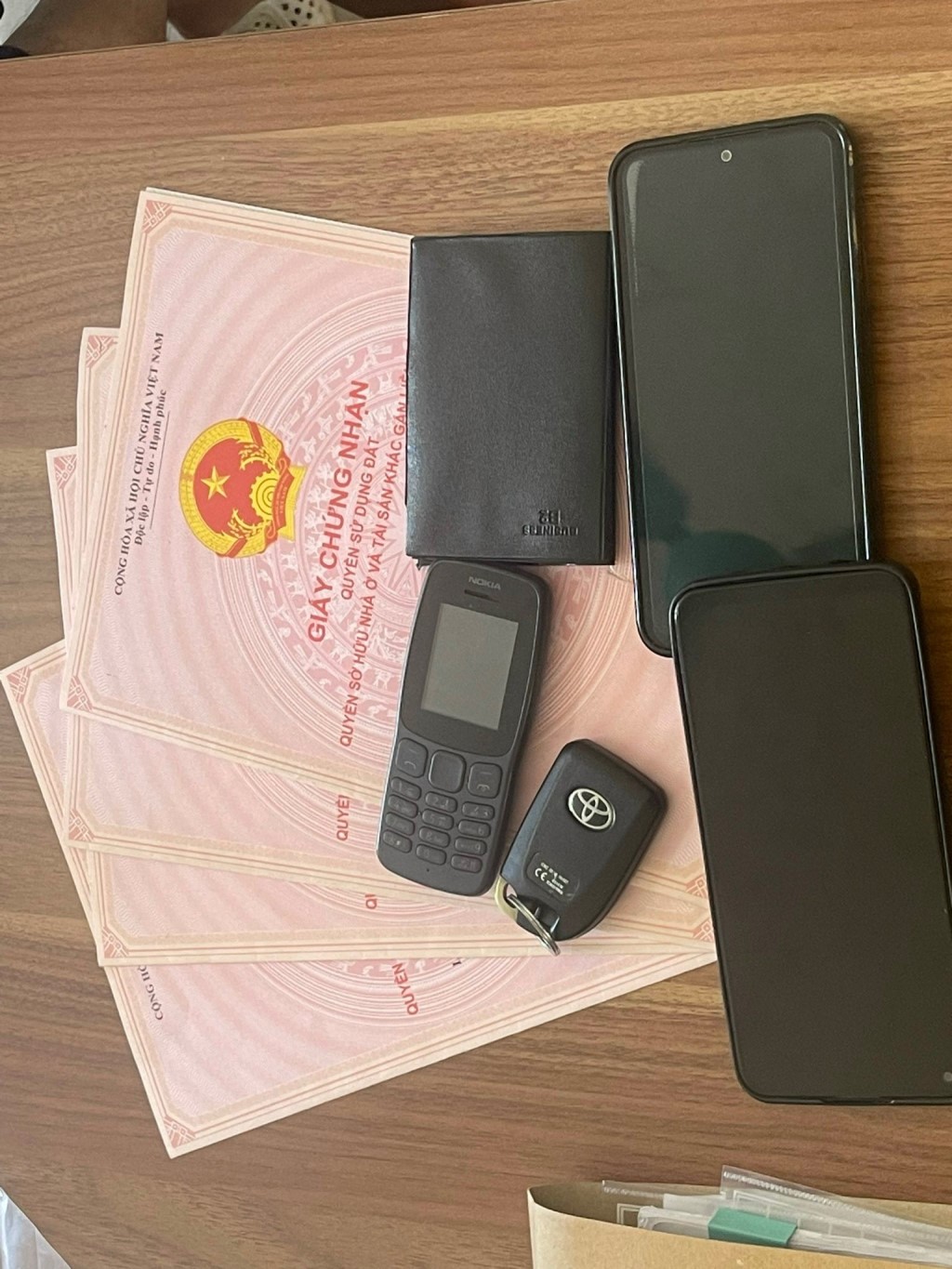 Một số tang vật của vụ án