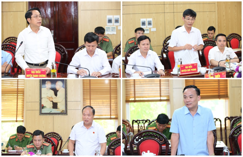 Các đại biểu phát biểu tại hội nghị