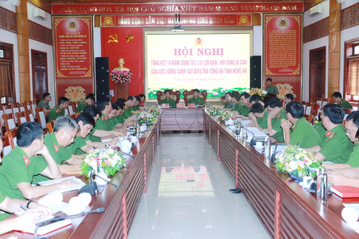 Hội nghị tổng kết 10 năm công tác lấy lời khai, hỏi cung bị can