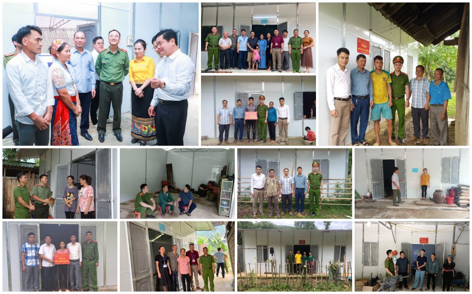 Đến giữa tháng 8/2023, 2.820 căn nhà do Bộ Công an và Công an Nghệ An tài trợ đã được bàn giao cho người dân đưa vào sử dụng 