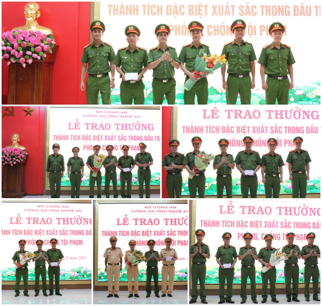 Trao thưởng các đơn vị, địa phương tham gia đấu tranh, khám phá các chuyên án lớn