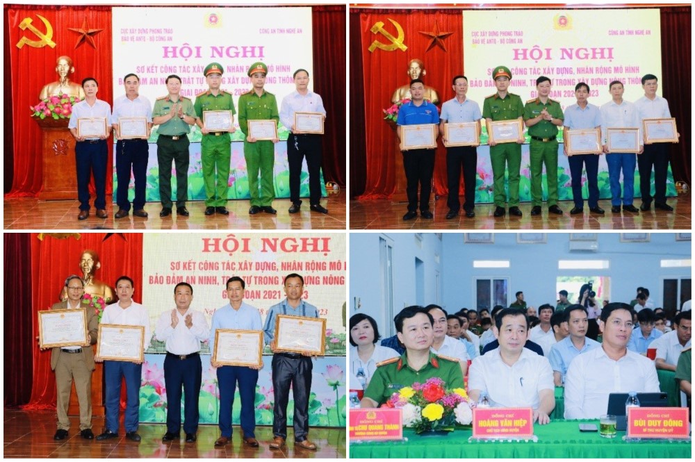 Sơ kết công tác xây dựng, nhân rộng mô hình bảo đảm an ninh trật tự trong xây dựng nông thôn mới