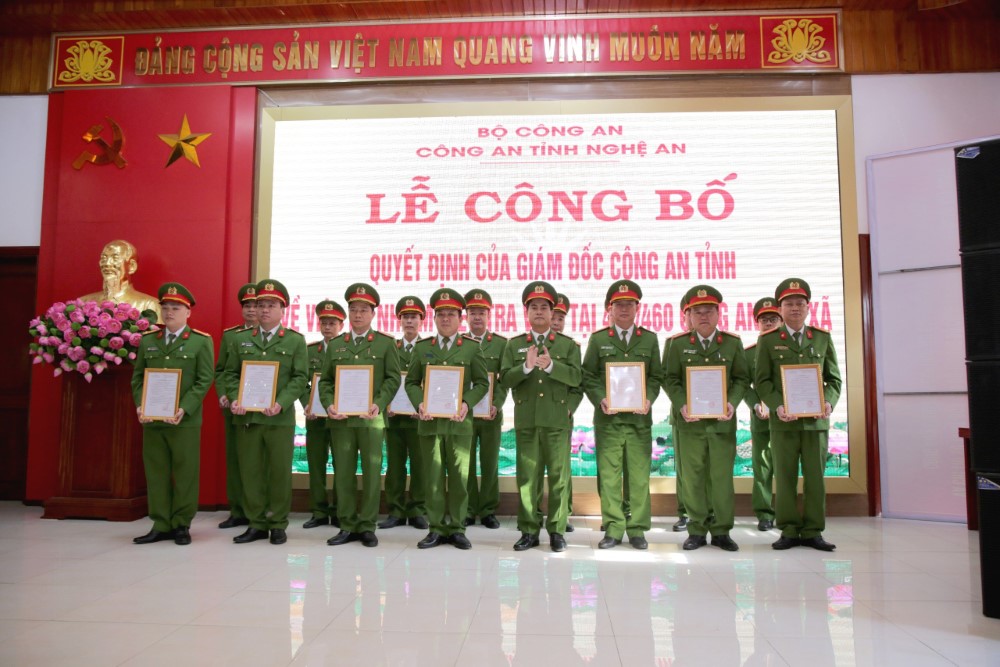 Công an Nghệ An là một trong những đơn vị hoàn thành việc bố trí điều tra viên ở Công an xã sớm nhất Bộ Công an.
