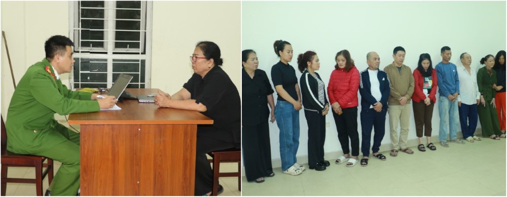 Phòng Cảnh sát hình sự Công an Nghệ An chủ trì, phối hợp với các đơn vị nghiệp vụ triệt xoá đường dây đánh bạc bằng hình thức ghi số lô, đề liên tỉnh, bắt 14 đối tượng, với tang số đánh bạc hơn 200 tỷ đồng