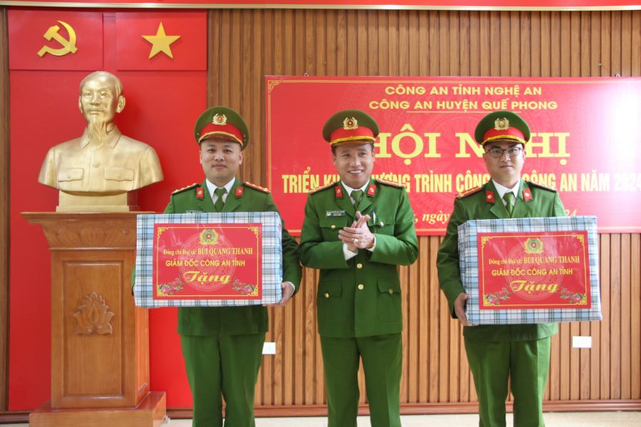 Công an huyện Quế Phong triển khai chương trình công tác năm 2024
