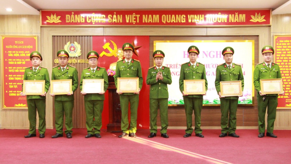 Công an huyện Nghi Lộc triển khai chương trình công tác năm 2024