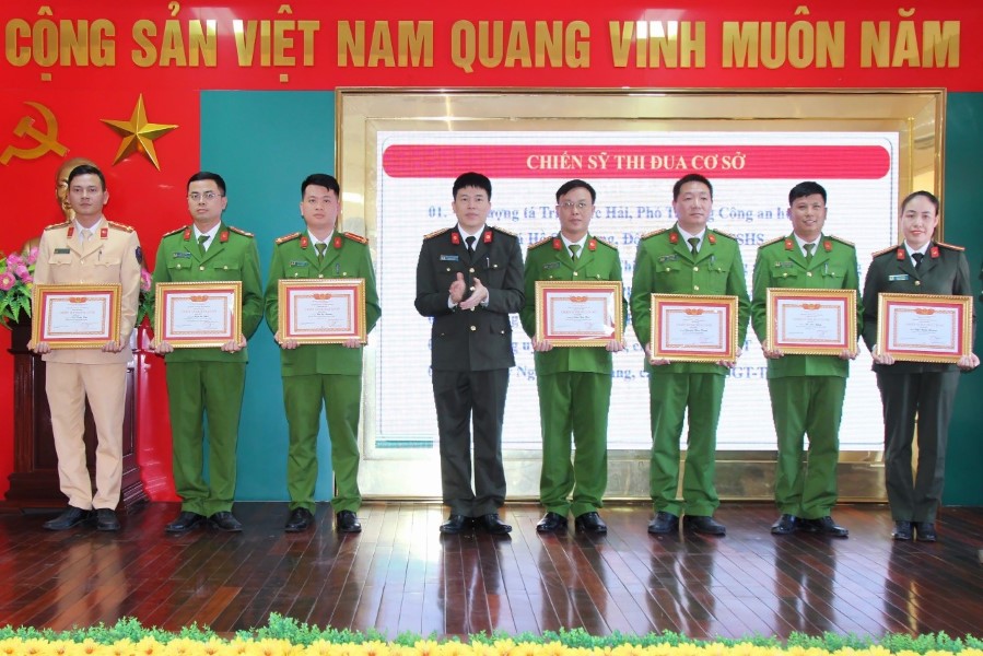 Công an huyện Diễn Châu triển khai chương trình công tác năm 2024