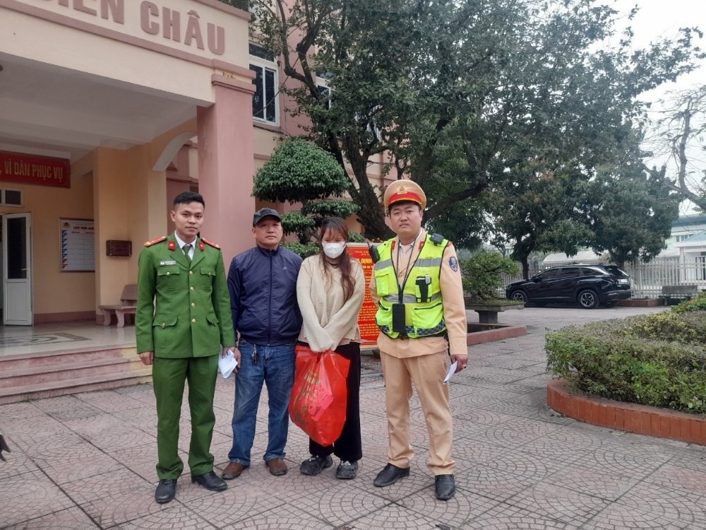 Đối tượng Nguyễn Thị Hiền tại cơ quan Công an