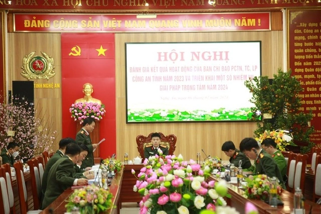 Công an tỉnh đánh giá kết quả hoạt động của Ban Chỉ đạo phòng chống tham nhũng, tiêu cực, lãng phí năm 2023