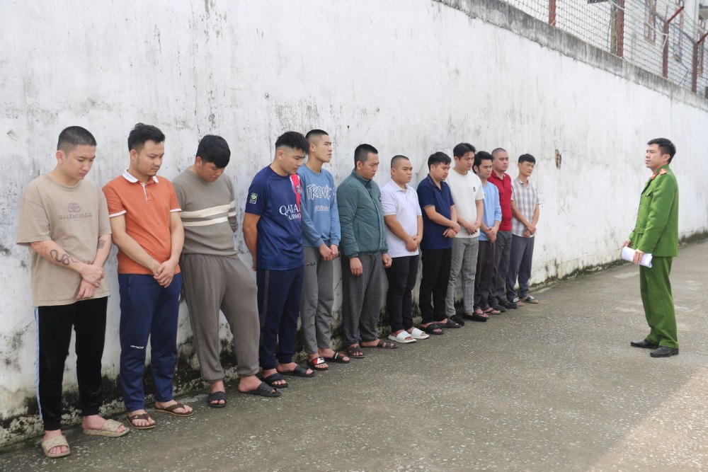 Các đối tượng trong chuyên án bị bắt giữ