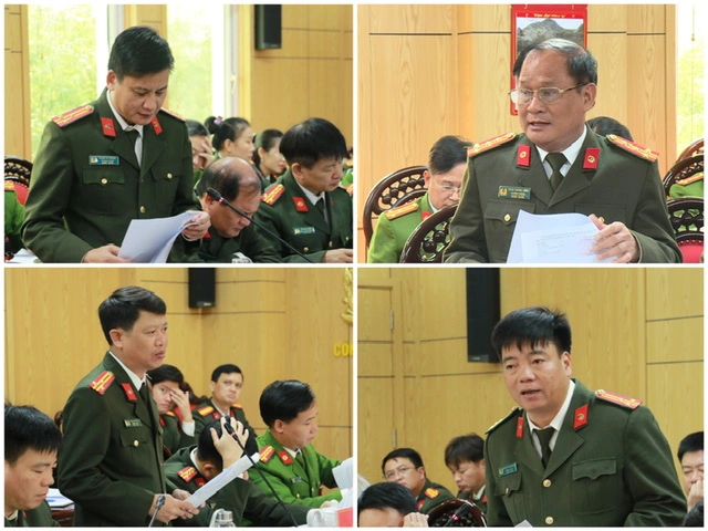  Đại diện các đơn vị phát biểu tại hội nghị 