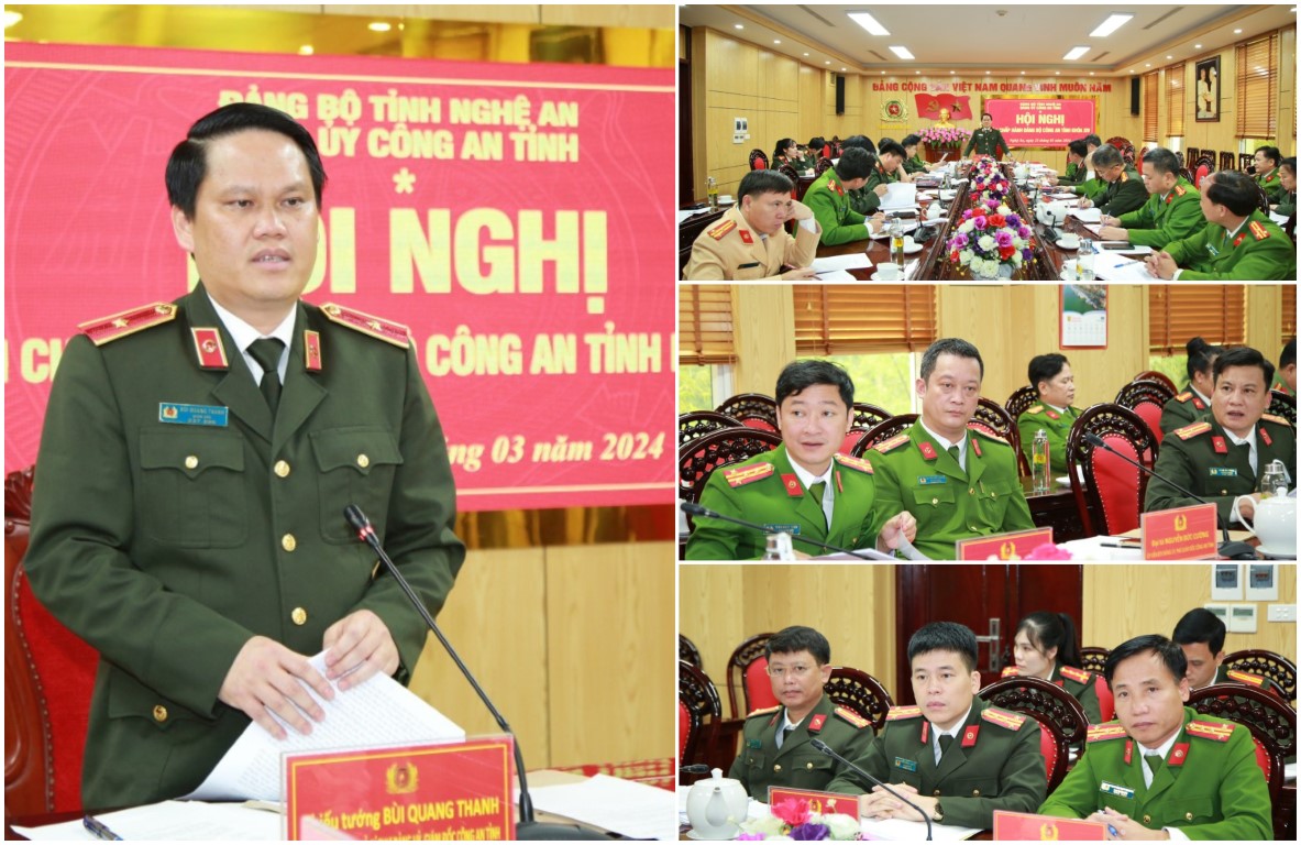 Hội nghị Ban Chấp hành Đảng bộ Công an Nghệ An lần thứ 14