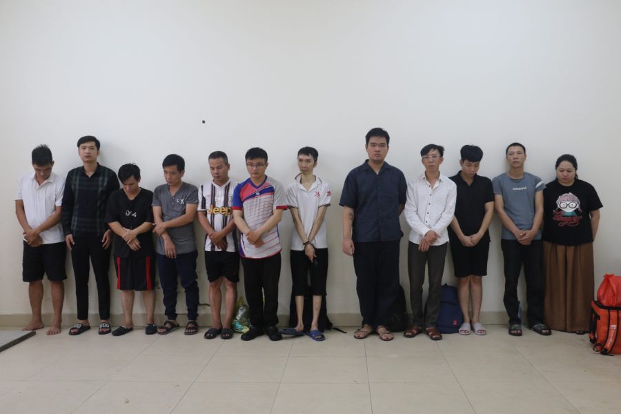 Các đối tượng trong chuyên án bị bắt giữ